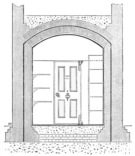 STRONG-ROOM&mdash;SECTION ON LINE AA.