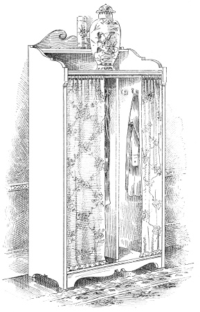 Image unavailable: Fig. 5.&mdash;Hall Wardrobe (No. 1).