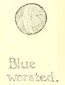 Blue
worsted.