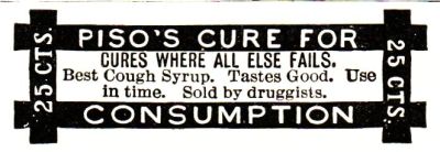 PISO'S CURE FOR CONSUMPTION