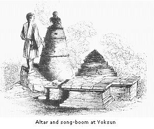 Altar and song-boom
at Yoksun