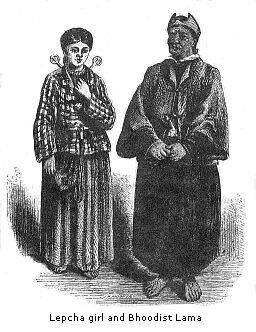 Lepcha girl and Bhoodist
Lama