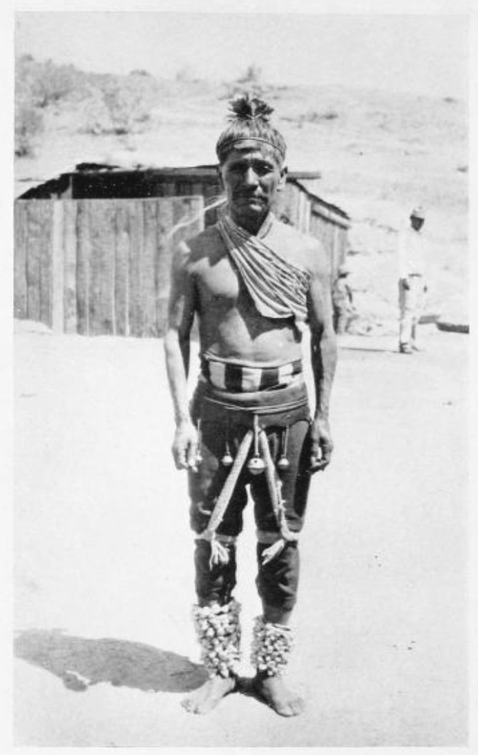 A CHIEFTAIN DRESSED FOR THE EASTER CEREMONY OF THE
YAQUI INDIANS