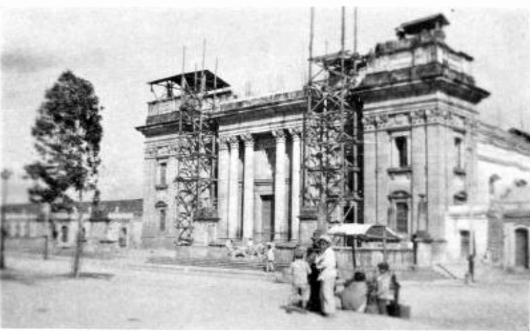 OCCASIONALLY THE RESULTANT EARTHQUAKES KNOCK DOWN A CITY
OR DESTROY THE GUATEMALAN CATHEDRAL