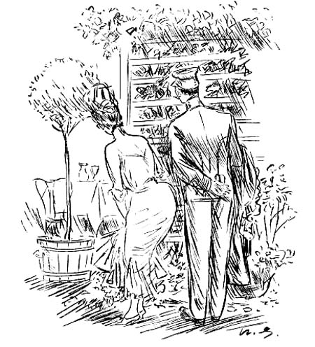 At that very moment Léontine and de
Meneval were watching him