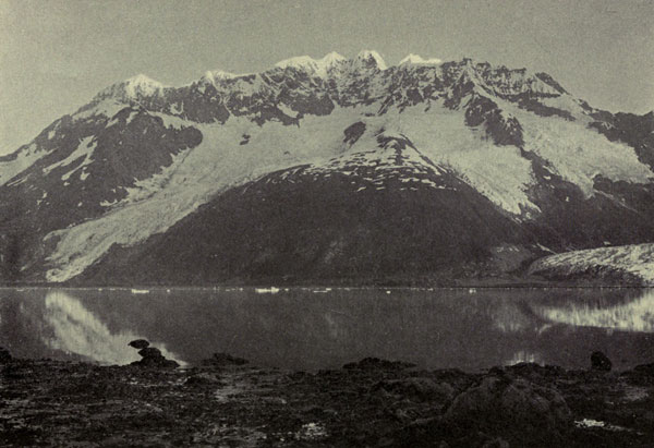 Alpenglow on Summit of
Mt. Muir, Harrison Fiord, Prince William Sound