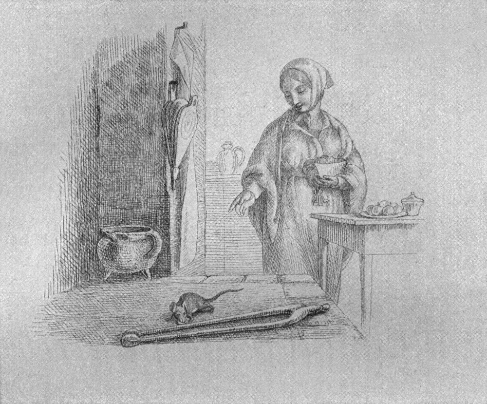 Lithographie aus den
  Fabeln