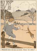 Marmaduke stood on the fence and shouted:--'Hooray! Go
it, Reddy!'