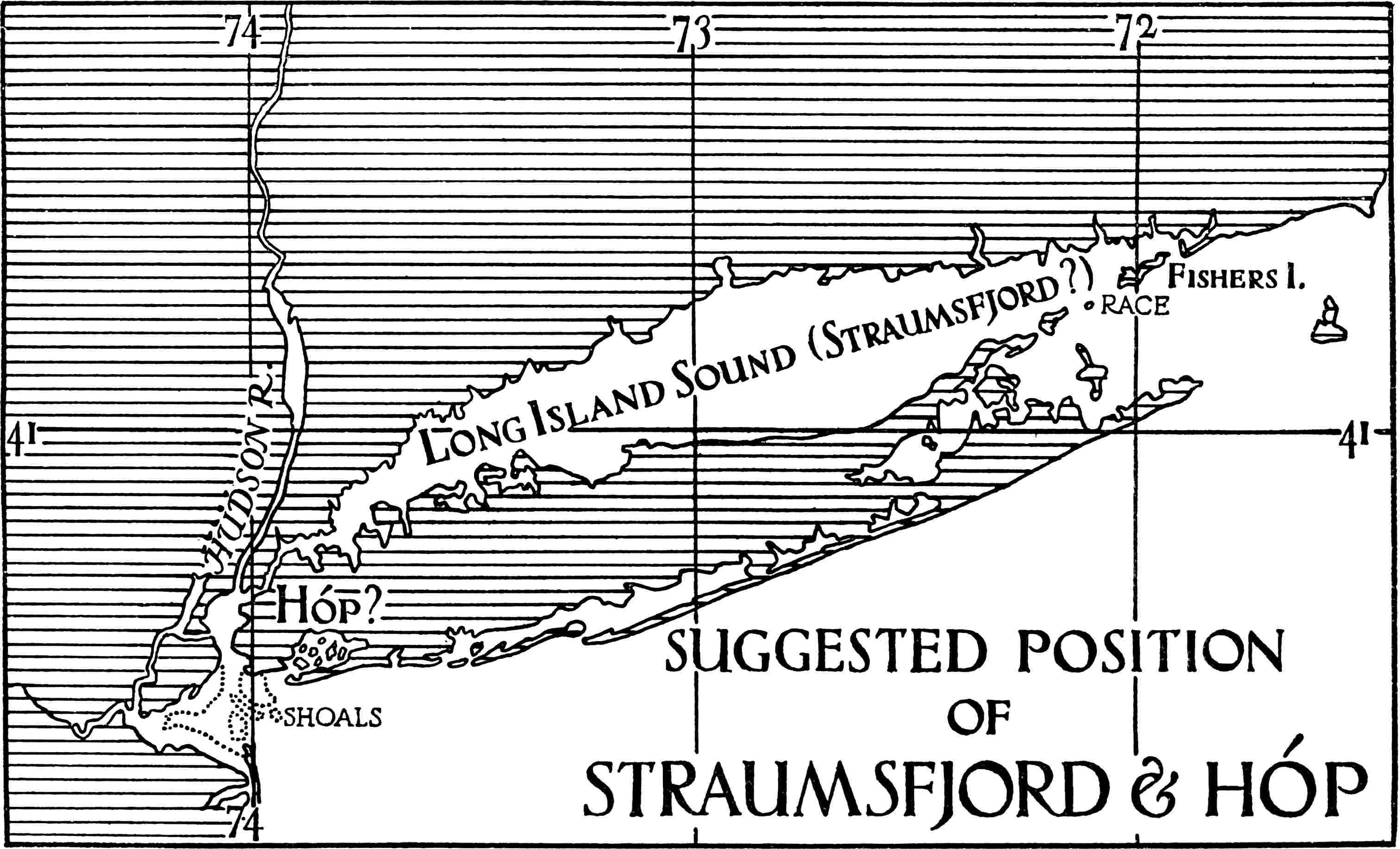 SUGGESTED POSITION OF STRAUMSFJORD & HÓP