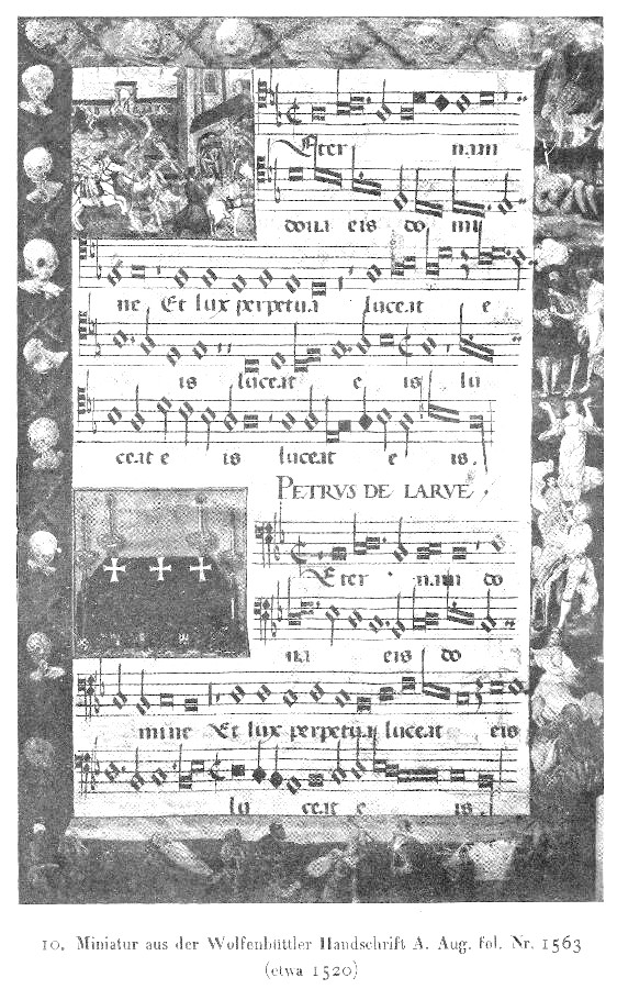Miniatur aus der Wolfenbüttler Handschrift A. Aug.
fol. Nr. 1563
