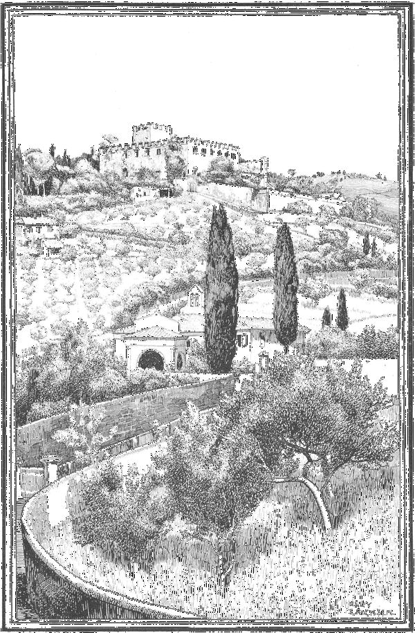 Distant View of the Villa