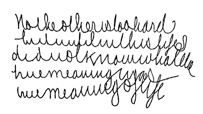 handwritten paragraph