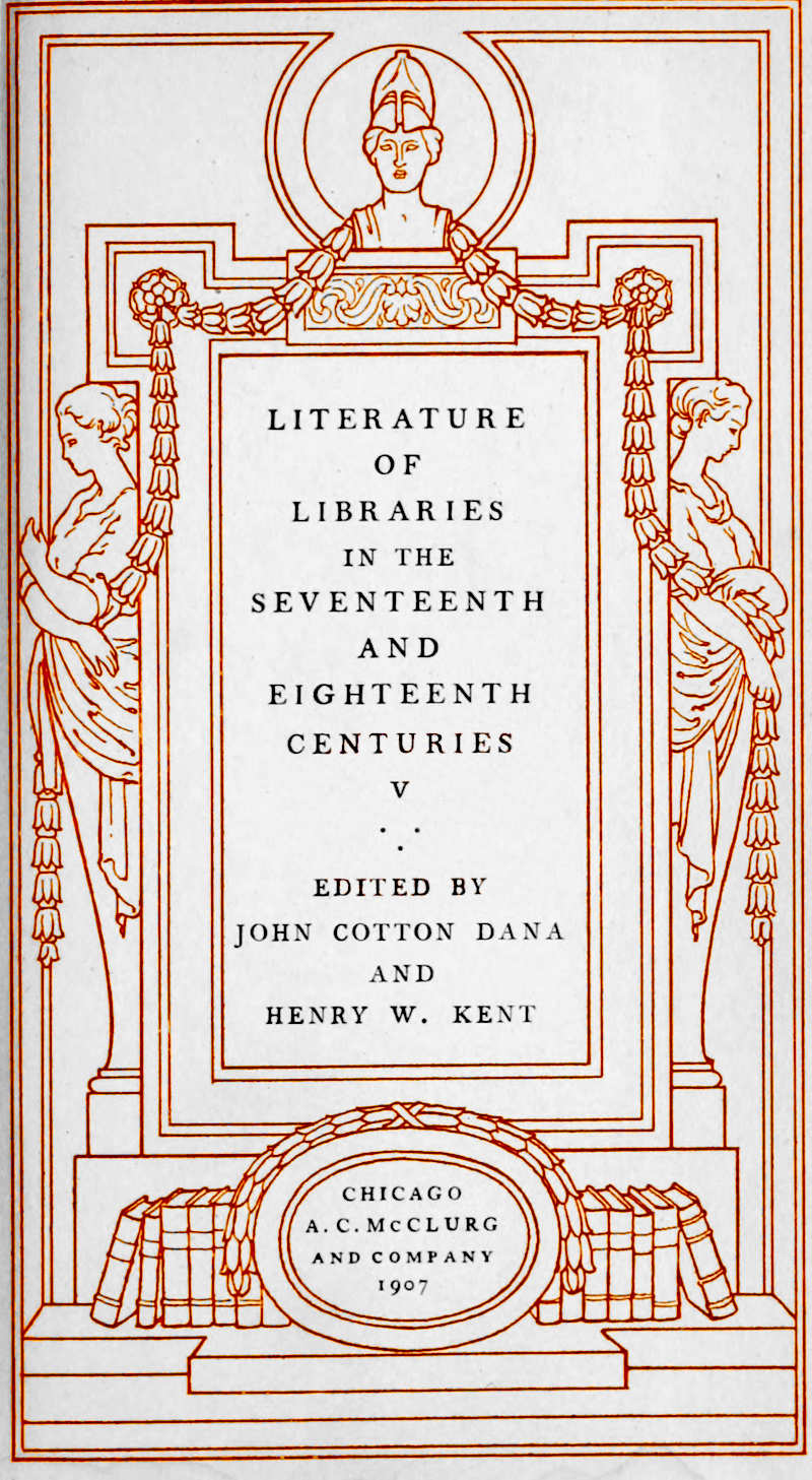 Decorated page describing series