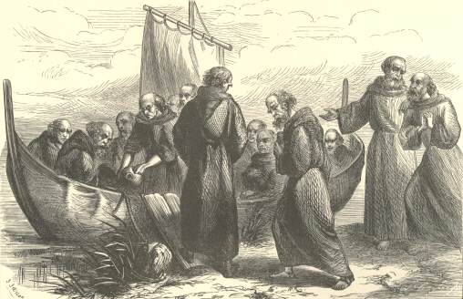 St. Brendan setting Sail.&mdash;P. 26